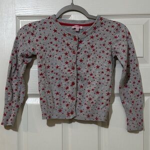 Grane Gray and Red Star Kids Sweater